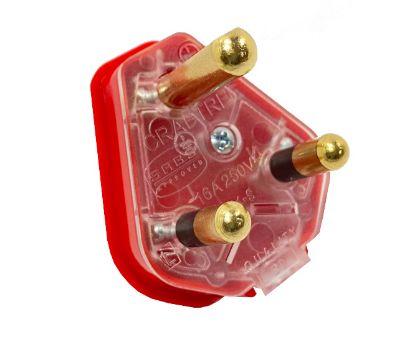 Picture of PLUGTOP DEDICATED 16A 250V RED - 1 SCREW