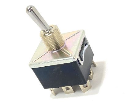 Picture of LARGE TOGGLE SWITCH TPDT ON-ON SCREW TERMINAL