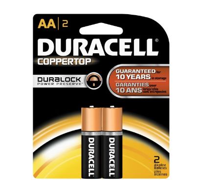 Picture of LR6/AA  DURACELL BATTERY 1.5V 2/PACK ALKALINE