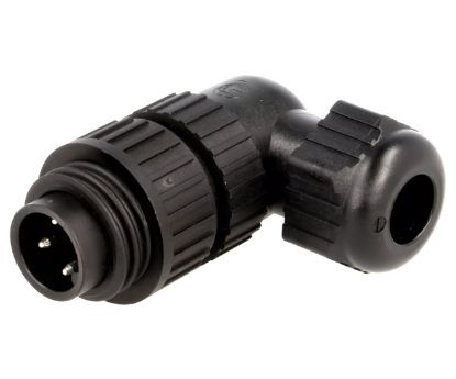 Picture of R/A INDUSTRIAL POWER PLUG CA IP66 BLACK SCREW 3+PE 10A 230V