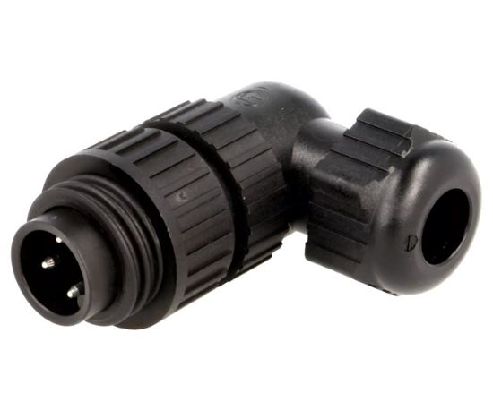Picture of R/A INDUSTRIAL POWER PLUG CA IP66 BLACK SCREW 3+PE 10A 230V