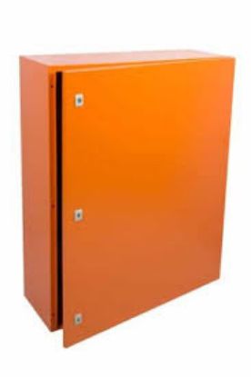 Picture of STEEL ENCLOSURE ORANGE LOCKABLE 3-KEY HOLE1200x800x400mm