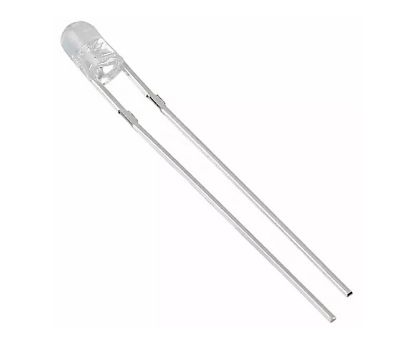 Picture of FLANGELESS 3mm LED 3mm CL-RD RND 40mcd 30-DEG - DEBULK