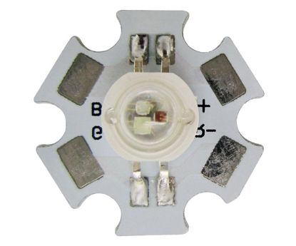 Picture of RGB LED 1W SMD ON STAR BOARD 100lm 140D