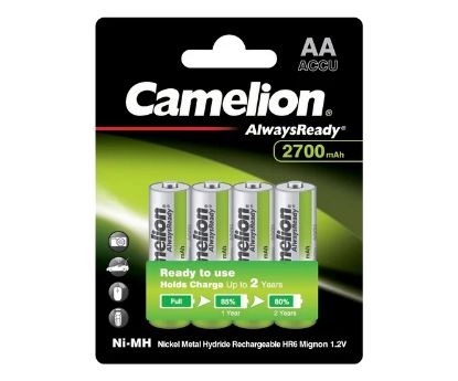 Picture of R6/AA BATTERY 1.2V 2.7AH NiMH 4/PACK