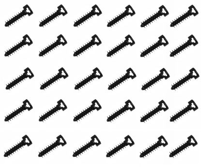 Picture of PLUG - CABLE FIXING BLACK 8mm - 100P/BAG