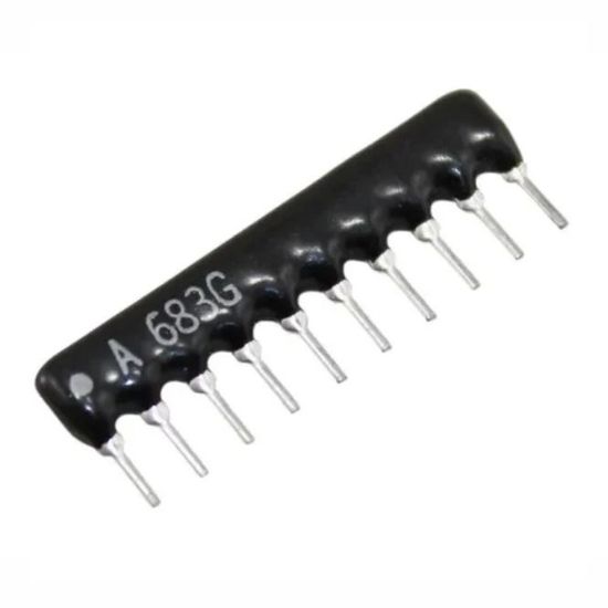 Picture of NETWORK RESISTOR SIL 10-PIN 9-RES 100E
