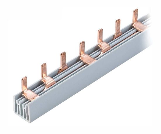 Picture of BUS BAR INSULATED FOR DIN BREAKER 3PH 100A 1M
