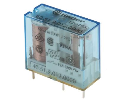 Picture of PCB MOUNT RELAY SPDT 12A 12VDC 5-PINS