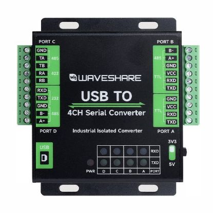 Picture of USB TO 4-CH TO RS232/485/422/TTL CONVERTER 5V / 3.3V