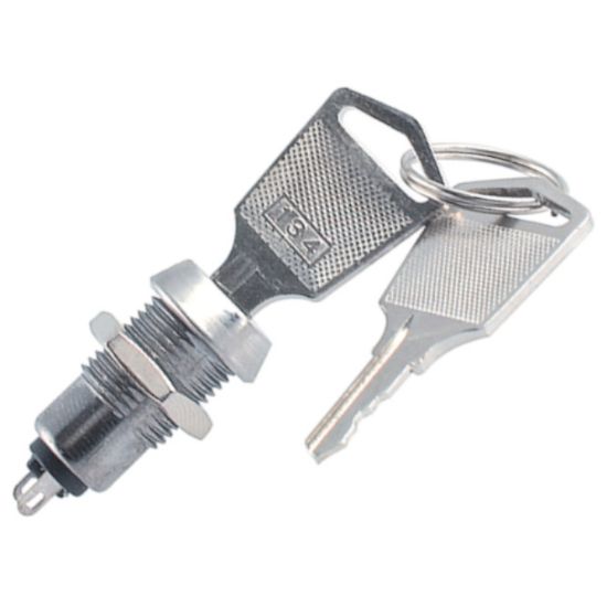 Picture of KEY LOCK SWITCH M12 FLAT DIFFERENT TYPE KEYS