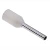 Picture of BOOT LACE FERRULE TERMINAL WHITE 0.5mm L=8mm 1K/BAG