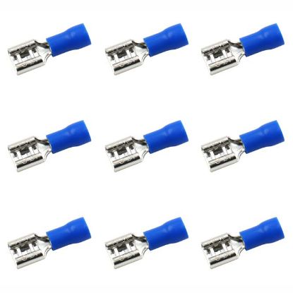 Picture of TERMINAL PRE-INSULATED BLUE 6.35mm FEM 1K/BAG