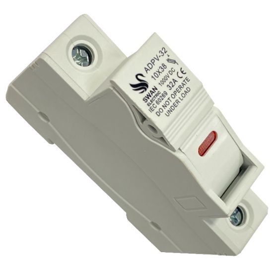 Picture of HOLDER FOR 10X38 PV/SOLAR 1KV FUSE + INDICATOR