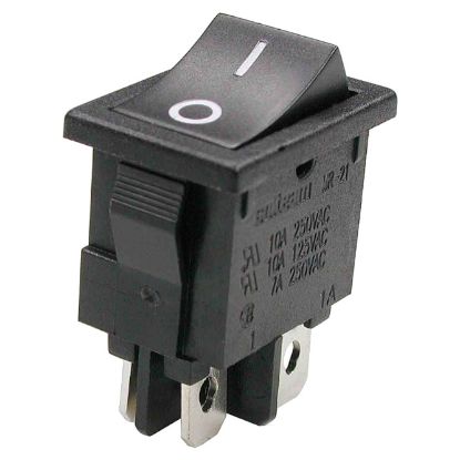 Picture of ROCKER SWITCH DPST 13x19 6A 250V