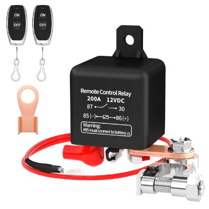 Picture of CAR STARTER RELAY SWITCH SPST N.O 12V 200A 4PIN