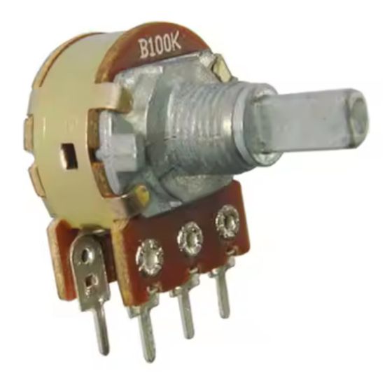 Picture of POTENTIOMETER W/SWITCH LIN PCB 17mm 500K