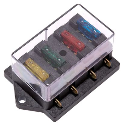 Picture of 4W FUSE BLOCK WITH COVER 40A 12-24V ATO/ATC