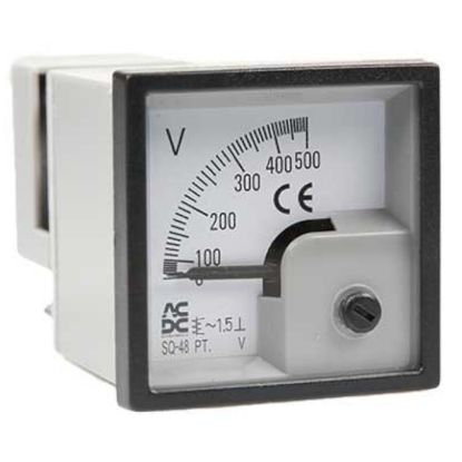 Picture of VOLTMETER 0-500V AC 65x65mm