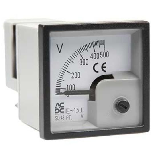 Picture of VOLTMETER 0-500V AC 65x65mm