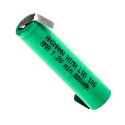 Picture of R03/AAA BATTERY 1.2V 800mAH NiMH SOLDER TAG
