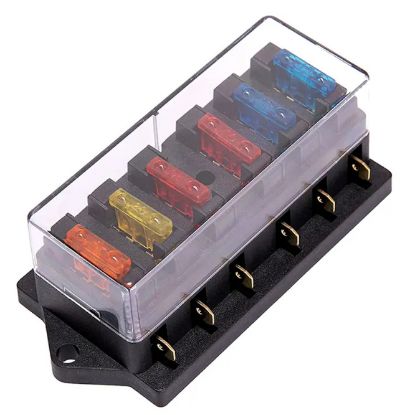 Picture of 6W FUSE BLOCK WITH COVER 40A 12-24V ATO/ATC