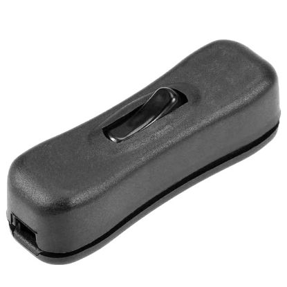 Picture of ROCKER SWITCH IN-LINE 2A LAMP BLACK