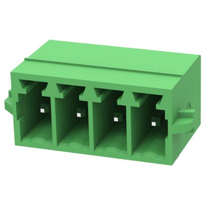Picture of PLUGGABLE TERMINAL BLOCK 4W P=3.5 GREEN