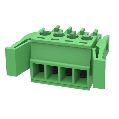 Picture of TERMINAL BLOCK 4W PLUG IN PRESS GREEN