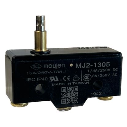 Picture of LARGE MICRO LIMIT SWITCH SPDT ON-MOM PIN PLUNGER 20A 250VAC