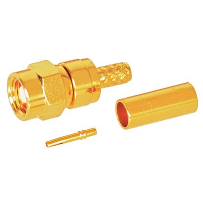 Picture of SMC PLUG CRIMP TYPE CONNECTOR RG174U GOLD PLATED
