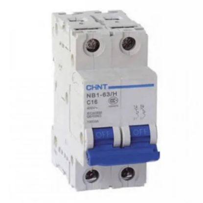 Picture of MINI CIRCUIT BREAKER 16A 2P 10KA C CURVE
