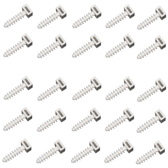 Picture of PLUG - CABLE FIXING WHITE 6mm - 100/BAG