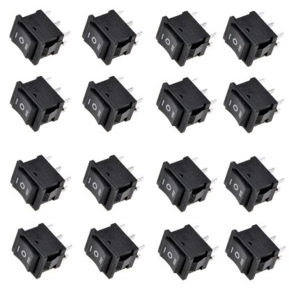 Picture of ROCKER SWITCH DPDT ON-OFF-ON 21.5x28mm - 50/BOX