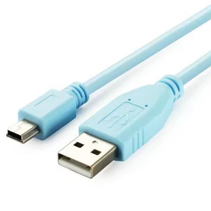 Picture of LEAD USB A-PLUG to 5P MINI B-PLUG 1.8M BLUE