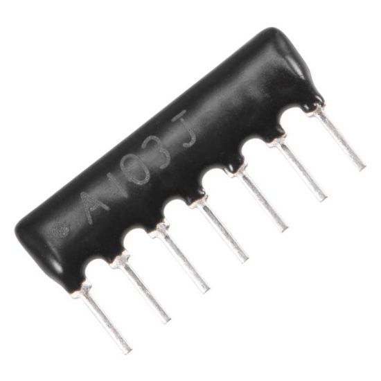 Picture of RESISTOR NETWORK SIL 07-PIN 6-RES 150E