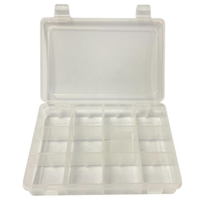 Picture of ABS ENCLOSURE CLEAR 12-COMPARTMENT 200x140x40mm