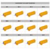 Picture of ASSORTMENT OF 12 VALUES OF 50W ALU CLAD RESISTORS 0E1 TO 0E82