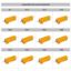 Picture of ASSORTMENT OF 12 VALUES OF 50W ALU CLAD RESISTORS 0E1 TO 0E82