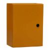 Picture of STEEL ENCLOSURE ORANGE LOCKABLE 1-KEY HOLE 400x300x200mm