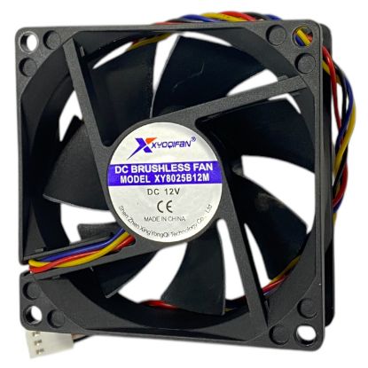 Picture of 12VDC AXIAL FAN 80sqx25mm BAL 60CFM 4-WIRE
