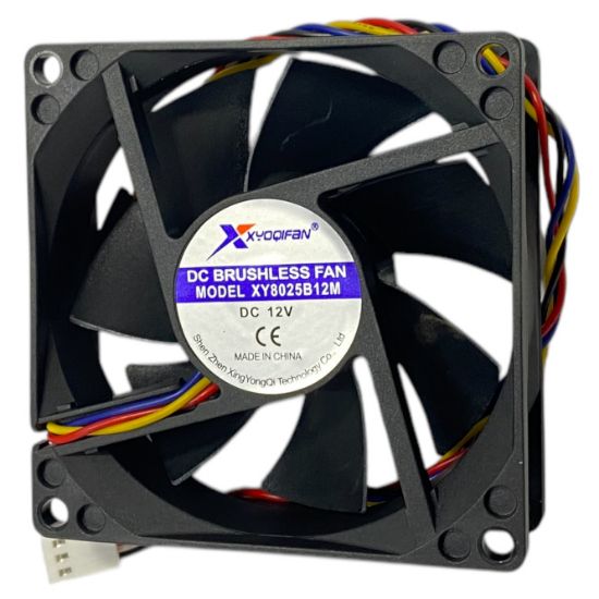 Picture of 12VDC AXIAL FAN 80sqx25mm BAL 60CFM 4-WIRE