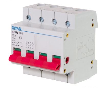 Picture of DIN RAIL ISOLATOR 4 POLE 63A