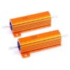 Picture of ASSORTMENT OF 12 VALUES OF 50W ALU CLAD RESISTORS 0E1 TO 0E82
