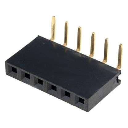 Picture of HOUSED SOCKET RIGHT ANGLE SIL 6W 2.54mm - DEBULK