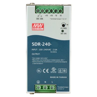 Picture of POWER SUPPLY D/R I=220 O=48V 5A 240W