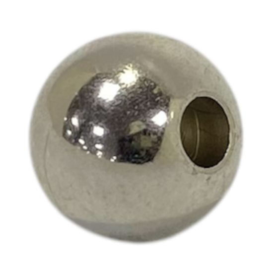 Picture of PEARL WHITE PLASTIC BALL 30mm WITH 9.5mm HOLE