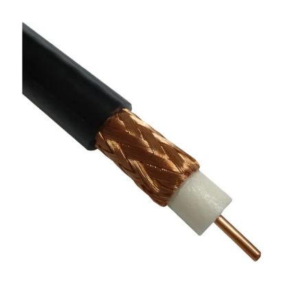 Picture of COAXIAL SHIELDED CABLE SOLID 6mm BLACK - DEBULK