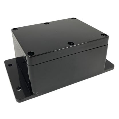 Picture of IP65 ABS ENCLOSURE 120x80x64mm BLK FLANGED