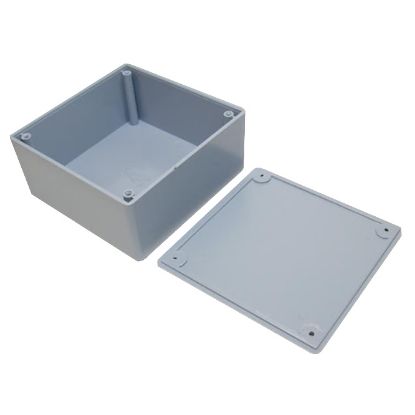 Picture of ABS ENCLOSURE GREY 105x105x52mm WITHOUT RIBS